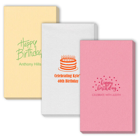 Design Your Own Birthday Linen Like Guest Towels